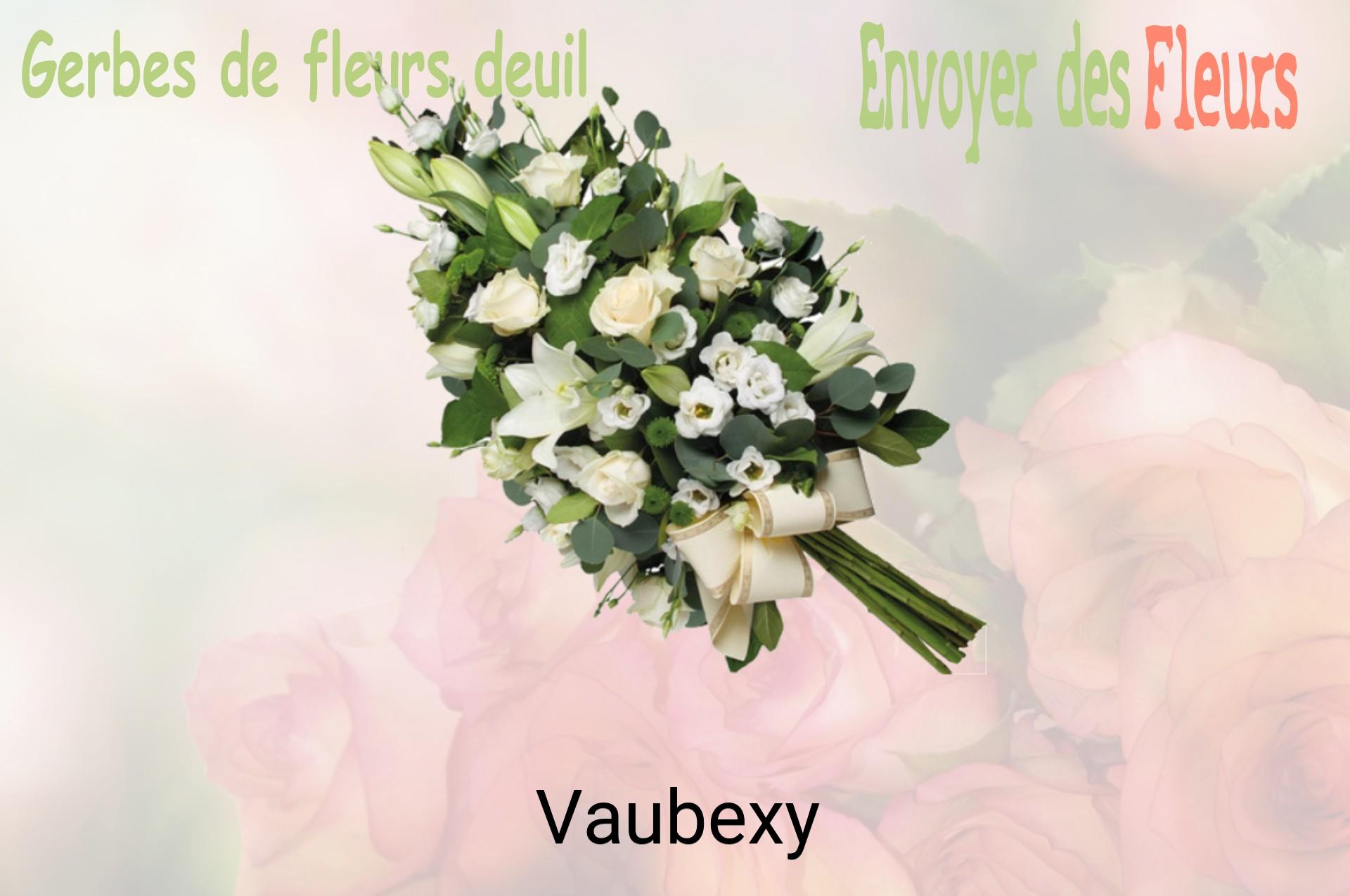 Gerbe de fleurs de deuil livrée à Vaubexy